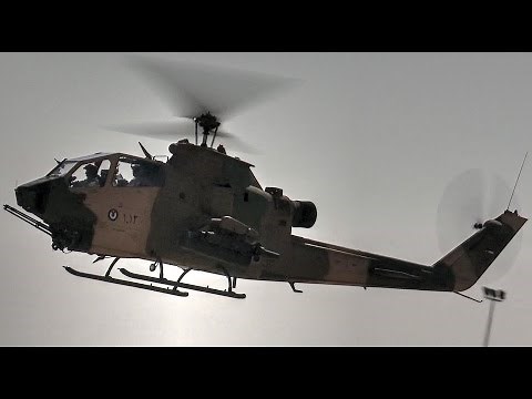 Jordanian Army's Most Advanced Helicopter – AH-1F Cobras Landing