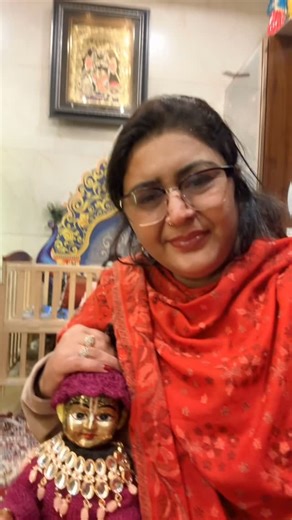 Radhe_ki_deewani on Instagram: "#Teri Palkon mein Nindiya Bhau Tujhko Khaabon ki Duniya dikhao🧿❤️🙏🙏🙏🙏"