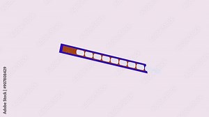 Loading up to 1-100. Loading bar downloading bar loading screen pixelated progress animation.