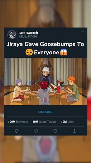 Jiraya Gave Goosebumps To 😔Everyone😱 #naruto #jiraya