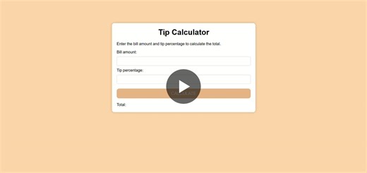 🧮 Tip Calculator | HTML • CSS • JavaScript I built a Tip Calculator web application using HTML, CSS, and JavaScript to strengthen my JavaScript fundamentals and DOM manipulation skills. This project… | VISHAL MORE