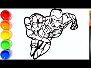 🔴 How to draw Iron Man Full Body
