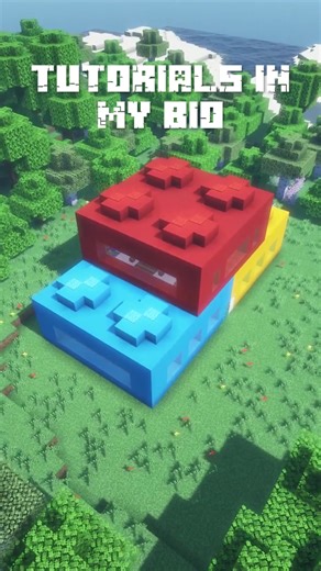 🪀 How to BUILD a LEGO HOUSE *Functional for SURVIVAL* #minecraft #minecrafttutorial #minecraftbuilding