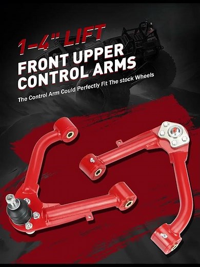 1–4" Lift Front Upper Control Arms for 2007–2018 Chevy Silverado & GMC Sierra 1500