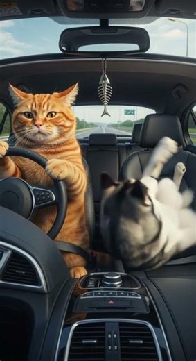 Cat Went FULL GTA After Stealing Fish 🚓 Epic Chase Caught on Camera #catvideos #funnycats #petantics