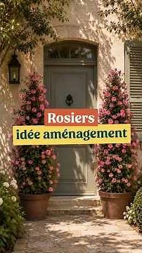Landscaping idea using cone-shaped roses