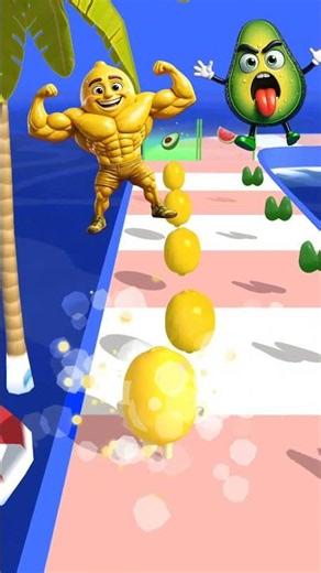 SWEET WATERMELON 🍉 GAMEPLAY - FRUIT RUNNER #3D​ #game​ #funnyvideo​ #어몽​ #어몽어스​