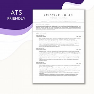 Business Friendly Resume | Nursing Resume | Modern Minimal Resume | Execute CV Template | Medical Resume Template | INSTANT DOWNLOAD - Etsy