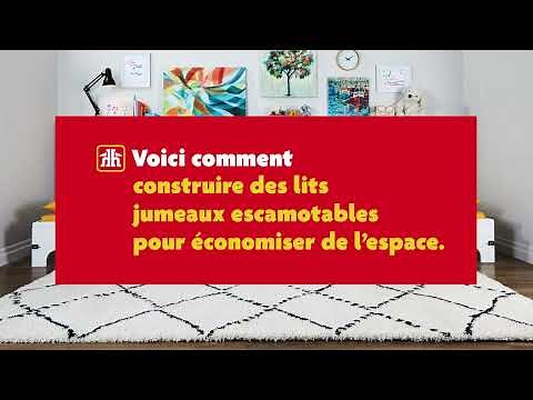 Voici comment construire des lits jumeaux escamotables et #compactes