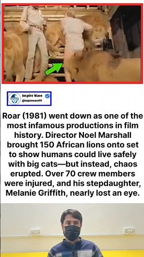 Roar (1981) went down as one of the most infamous productions in film history. Director Noel Marshal
