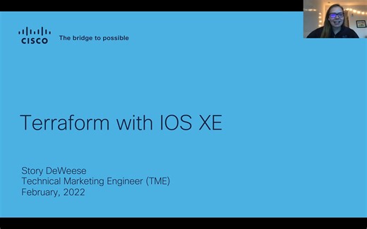 Cisco IOS XE Terraform provider introduction and demo - Cisco Video Portal