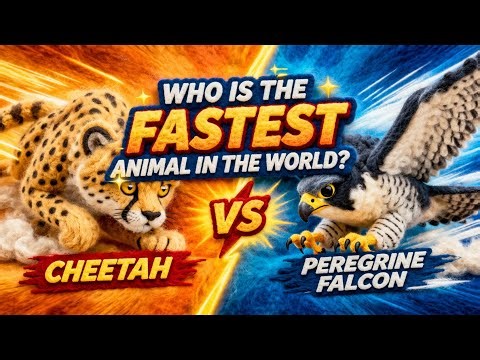 Fastest Animal in the World? Cheetah vs Peregrine Falcon (300+ km/h Dive!)