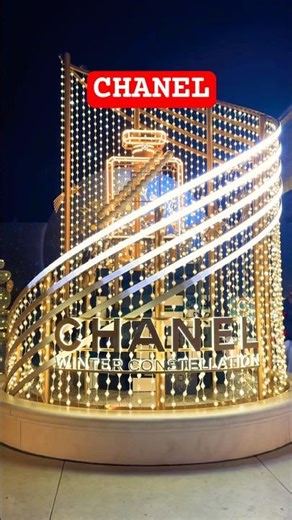 Stunning CHANEL Display Lights ✨ | Luxury Window Display Short Video #shorts
