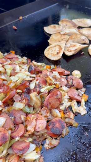 Cabbage, Kielbasa & Pierogies - recipe in comments | Kristyslifestyle