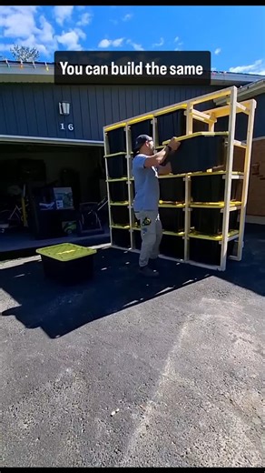 DIY TOTE STORAGE RACK build tutorial, you can build this same Tote Storage Rack for $100 all you need is 14 2x2s 8'and 14 2x4s 8' this is a fairly easy project and requires minimal tools. I have a full step by step tutorial for anyone who wants it. #diywoodproject #diyprojects #diyproject #diybuild #storagesolutions #storagetips #storagehacks #storageideas #garagegoals #homereno #hometip #hometips #handymanservices #diywoodproject #diybuild #carpentrywork #carpentrytip #carpentryskills #bluecoll