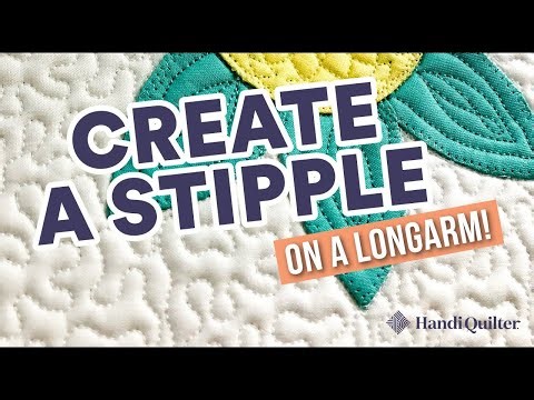 How to Quilt a Stipple on a Longarm