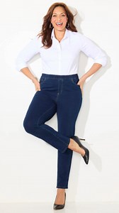 8.2K views · 34 reactions | Here’s the bottom line: our pants and jeans fit you beautifully! Shop now and save $25 off one pair, $60 off two pairs, or $100 off 3 pairs! SHOP NOW: https://catherinesplus.visitlink.me/TIuFcx | Catherines Plus Sizes | Facebook