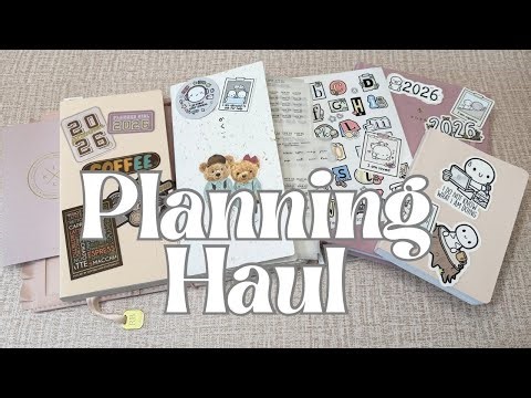 ✨ NEW PLANNERS - Planner & Stationery Haul | Unboxing Stickers and planners