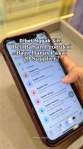 Isn't It a Hassle Buying Production Materials from 20 Different Suppliers? | Istana Kancing #fash...