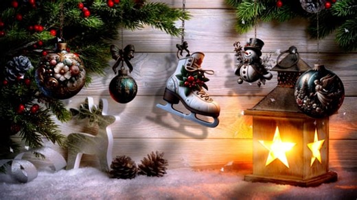 Christmas, Beautiful Wallpaper, Holiday. Free Stock Video