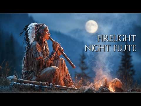 Firelight Night Flute 🔥 Native American Flute Music for Stress Relief & Peaceful Rest