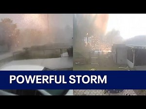 Transformer EXPLODES over home during storms in Florida