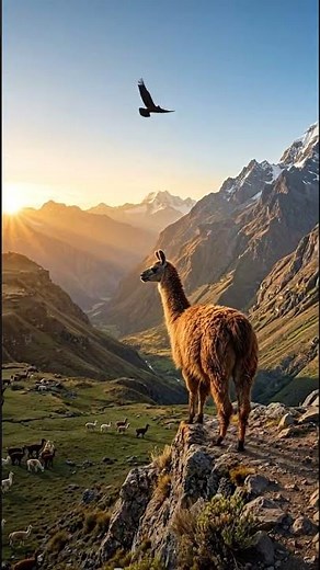 Llama – The Calm Guardian of the Andes Mountains 🦙