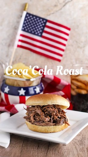 Emily Claire Susman on Instagram: "Check out this Coca Cola Roast I made using @johnsfarmok beef roast! This slow cooker recipe is so easy and the meat makes perfect sandwiches or you can use it for anything you want. This is a must try for Memorial Day weekend! Tags & share with some friends who need this recipe too👇🏼 Ingredients: -1 3-4 lb beef roast -32oz @cocacola -2 cups water -1 packet of onion soup & dip mix -1 tbsp garlic, minced -salt & pepper, to taste -1 onion, quartered -2 tbsp oil