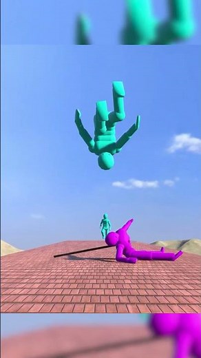 Dynamic AI takes down NPCs #shorts #npc #ai #ragdoll