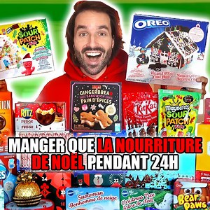 68K views · 1.3K reactions | Manger que la Nourriture de Noël pendant 24h | Carl Is Cooking | Facebook