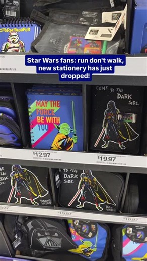 Officeworks on Instagram: "Step 1: Grab your Star Wars™ notebook. Step 2: Channel The Force. Step 3: Finish your homework before dark side distractions strike. Tag your Jedi study buddy below who'd totally turn their desk into a galaxy! 🌌 👇💫 #Officeworks #StarWars #StudyMotivation"