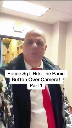 Police Sgt. Hits The Panic Button Over Camera! #cops #police #lawsuit #copsoftiktok #usa #auditingamerica #flypシ