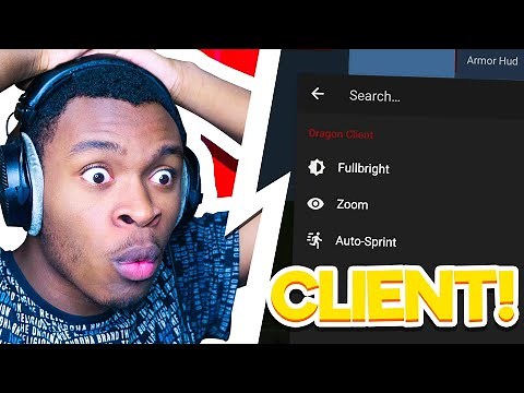 THE DRAGON CLIENT! (Minecraft Bedrock)