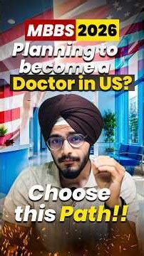 MBBS 2026: Want to Become a Doctor in the USA? Choose This Path! 🇺🇸🩺