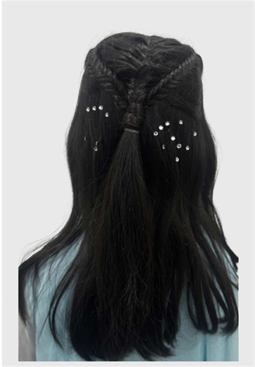 Easy Fish Braid hairdo perfect for any event 😍 #hairtutorial #hairdo #sabeen #peppermintkidos #hairstyles