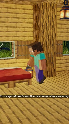 You may not rest now... #minecraft #animation #loop #shorts