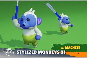Stylized Monkeys 01 | 3D Characters | Unity Asset Store