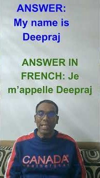 🇫🇷 How to Introduce Yourself in French | Your First French Sentence #FrenchForBeginners #TEFCanada