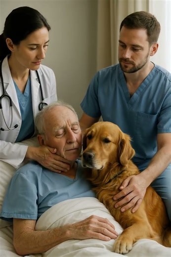 A Final Goodbye: Dog Visits Owner in Hospital