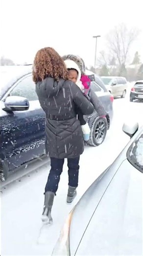 My 1 Year Old Baby Witnessing Snowstorm The First Time