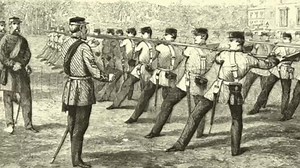 英军恩菲尔德P53刺刀训练 c.1863