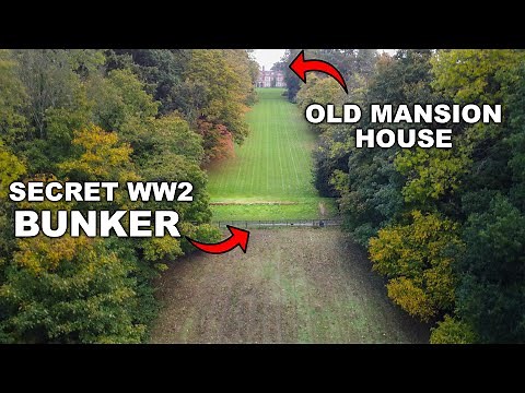 Exploring Hidden WW2 Bunker underneath a Mansion lawn!