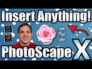 PhotoScape X Insert Tutorial! Add Text, Images, & Graphics!