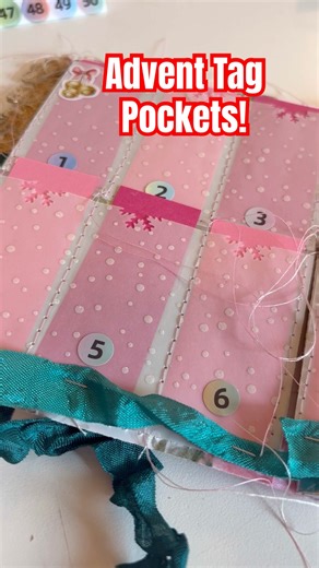 An advent tag pocket for your journals | How cuteeeee