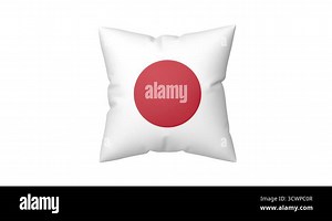 Pillow with the flag of Japan