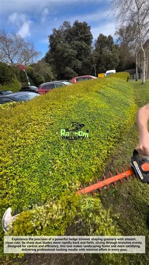 Amazing, Satisfying Hedge Trimming Machine in Action! Perfect Cut Every Time 🌿