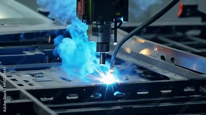 Car manufacturing production line modern assembly welding chassis automotive industry workshop line factory automobile technology research robot arm automation progress precision quality control