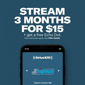 16 reactions · 4 comments | Stream what you love. Your music, ad-free, plus the sports talk, comedy, talk and news you’re into – hear it all on the app and on connected home devices. Get 3 months for $15 + a free Echo Dot to listen with at home. Fees and taxes apply. See Offer Details. | SiriusXM | Facebook