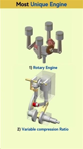 Rotary vs Piston Engine ⚙️ #Automobile #Engineering #RotaryEngine #PistonEngine