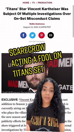 on-set misconduct on #titans season 3 😧 #SyncYourMiO #fyp #dceu #dcuniverse #jasontodd #nightwing #dickgreyson #starfire #scarecrow #batman #comics